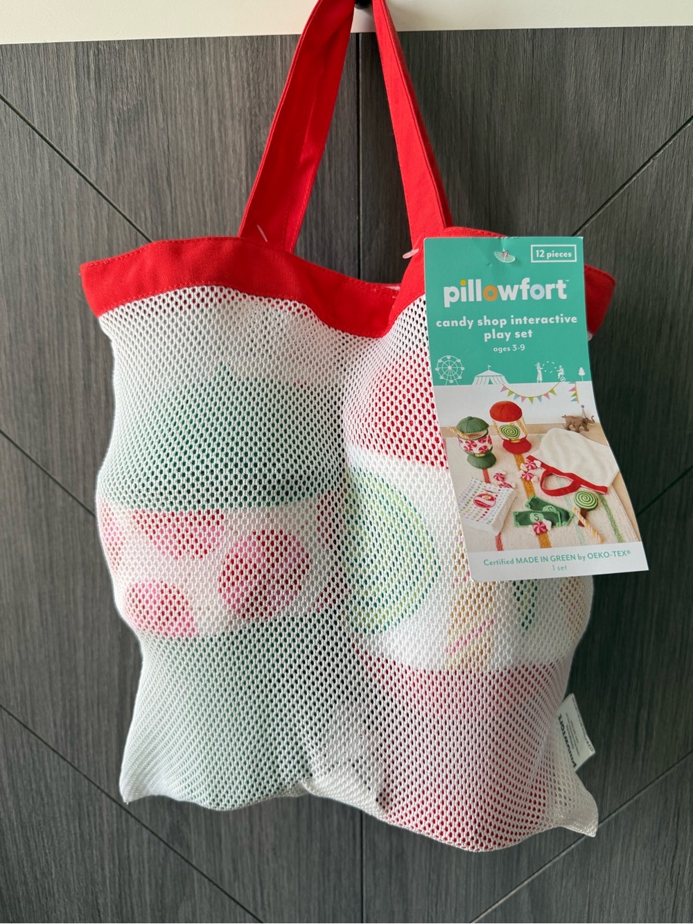 Pillowfort Candy Shop Interactive Play Set in Mesh Tote Bag 12 pieces
